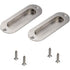 Flush Door Handle 2 Pieces Brushed Stainless Steel Flush Handle Sliding Door Handle Cupboard Door Handle With Screws