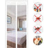 Magnetic Screen Door Automatic Closing Insect Screen Door Curtain With Magnets No Drilling (120X220Cm, White)
