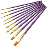 Oil Painting Brush, 10 pcs Painting Brushes Acrylic Painting Brush, Painting Brush, Birthday Gifts For Beginner Artist