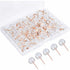100 pcs Transparent Push Pins Cork Board Pins World Decorative Push Pins Travel Sewing Pin Wall Pins For Maps Post-It