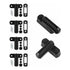 Sash Jammer Additional Window Lock, 4 Door Window Locks Block Aluminum Alloy With 8X Screws, Home Security, Child