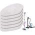 Reusable Microfiber Replacement Pads Compatible With Polti Vaporetto Washable Steam Cleaner Refill Pads (6 Pack)