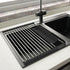Stainless Steel Kitchen Dish Drainer Rack Foldable And Removable Stainless Steel ROller Drying Rack For Sink Draining