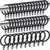 Metal Curtain Rings, Curtain And ROd Hanging Rings, 30Mm Inner Diameter Drapery Sliding Eyelet Rings (Black, 40 Pack)