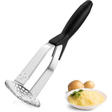 Stainless Steel Potato Masher, Professional Manual Potato Ricer With Non-Slip Handle, Foldable Apple Masher For Fruits,