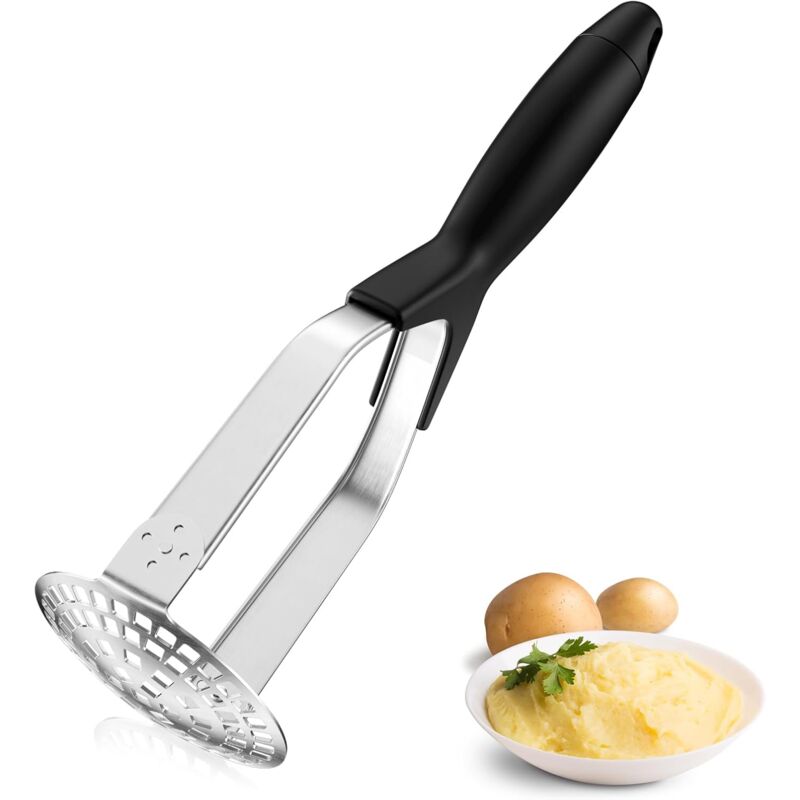 Stainless Steel Potato Masher, Professional Manual Potato Ricer With Non-Slip Handle, Foldable Apple Masher For Fruits,