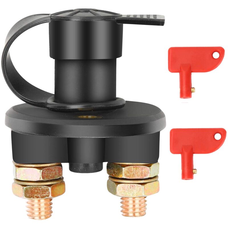 Isolator Switch 12V/24V Battery Isolator Disconnect Max 200A For Car, Truck, Boat, Vehicles Power Cut Off Kill Switch