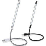2 Pieces Usb LED Reading Lights Stick Flexible Usb Book Light Dimmable LED Usb Light Touch Gooseneck For Laptop Book