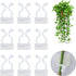 100 pcs Climbing Plant Support Clip, Wall Plant Clip, Vine Wall Clip, Clip For Climbing Plants -White