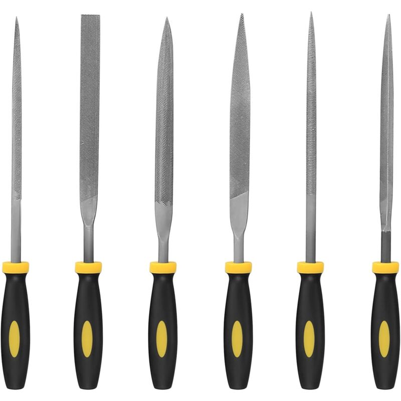 6 Pieces File Set, Files And Rasps, Needle Files, Diamond Rasp Files For Wood/Metal/Workshop/Plastics Repair