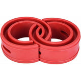 Shock Absorber Spring Buffer 2Pc Universal Car Red Bumper Cushion Car Shock Absorber Spring Bumper Type(D)