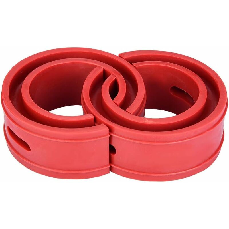 Shock Absorber Spring Buffer 2Pc Universal Car Red Bumper Cushion Car Shock Absorber Spring Bumper Type(D)