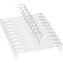10 Pack Skirt Hangers, Trouser Hangers, With 2 Adjustable Non-Slip Clips, For Hanging Pants, Socks, Skirts - Translucent
