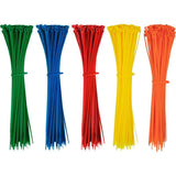500 Pieces Colorful Plastic Cable Ties 200Mm X 2.8Mm Self-Locking Nylon Electrical Cable Ties For Gardening Cable