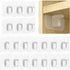 20 pcs Punch-Free Adhesive Wall Brackets - Fixed Wall Mount - Triangle Support Boards