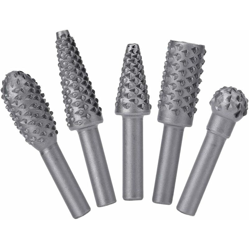 ROtary Burr Set Power Tools Wood Grinding Solid Steel Rasp Carbide Wood Carving Tool For Drill Bits For Polishing And