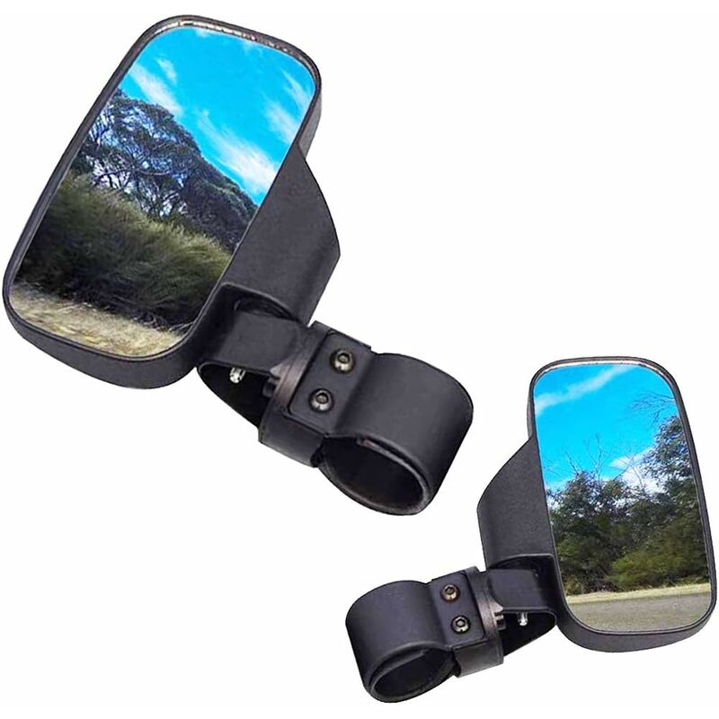 Motorcycle Rearview Mirror Knobs 50Mm 44Mm Universal With Bracket 2 pcs Replacement For Utv Rzr 900 Xp 1000 Turbo