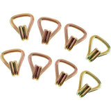 8X Heavy Duty Double J Hooks For Strap Maximum Breaking Strength 1000Kg