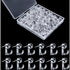 50 pcs Clear Push Pins Thumbtacks Hanging Hooks Plastic Wall Hooks For Cork Board Map Photos Calendar Home School