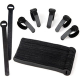 60 Pack Black Reusable Cable Ties Adjustable Hook And Loop Cable Management For Pc Cable Organizer Tv Office