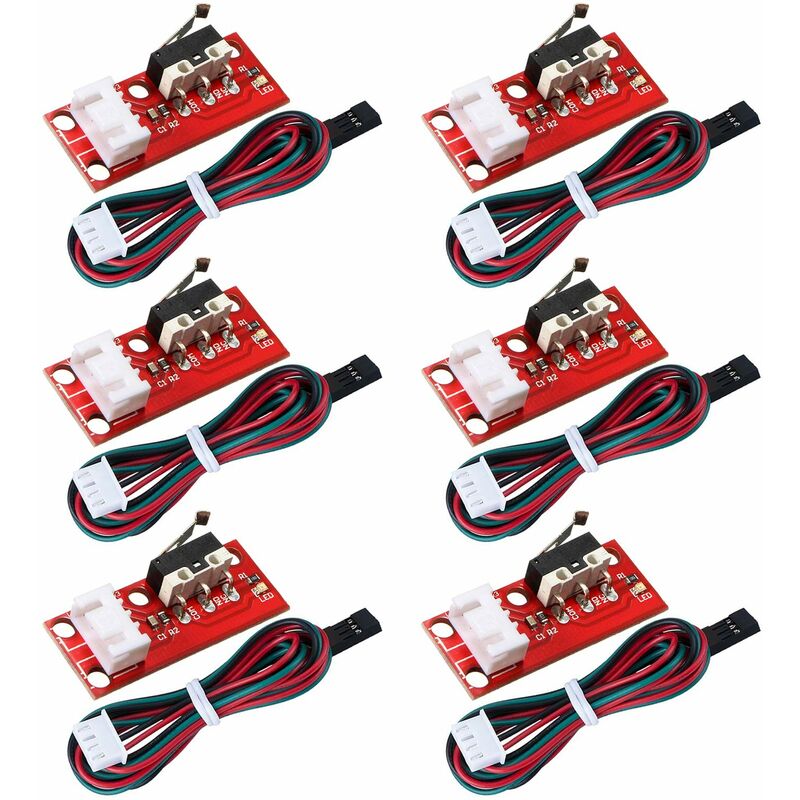 6 pcs Mechanical Limit Switch End Stop For 3D Printer Reprap Prusa Mendel Cnc Arduino Mega 2560 Ramps 1.4