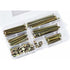 50 Pieces Hex Head Bolts, Bolts With Cylinder Nuts, Bolts With Cylinder Nuts Assortment Kit, For Furniture, Baby Cribs,