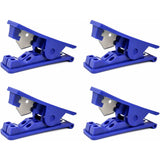 4 pcs Pipe Cutter, Economical Plastic Rubber Tube Cutter For Silicone Pvc Pu Nylon Tubing, Up To 12Mm Od, Blue