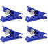 4 pcs Pipe Cutter, Economical Plastic Rubber Tube Cutter For Silicone Pvc Pu Nylon Tubing, Up To 12Mm Od, Blue