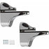 2-Piece Adjustable Glass Shelf Bracket, Support For 5-22Mm Thickness Wood/Glass Shelves