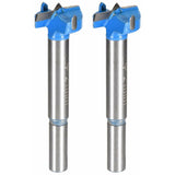 Wood ROuter Bit Reamer Drilling Bit 21Mm Dia. Carbide Alloy Steel Tipped ROund Shank Cutter For Woodworking Blue 2 pcs