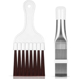 2 pcs Air Conditioner Condenser Fin Comb, Fin Cleaning Brush Air Conditioner Fin Cleaner Refrigerator Coil Cleaning