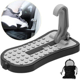 Car Door Pedal, Car Door Pedal Foot Nail U Car Door Latch Hook Pedal, With Auxiliary Pedal With Safety Hammer (16Cm,