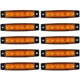 Truck Side Marker Lights 10 pcs LED Side Marker Lights Side Marker Lights Dc 12V LED Side Marker Lights Lamp Truck