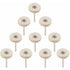 10 pcs Polishing Wheel 25Mm Wool Felt Buffing Wheels Drill Grinder Wheels Brushes ROtary Tool With Handle