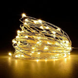 LED String Lights, [1 Pack] Battery Operated Fairy Lights With 5M 50 Warm White LEDs On Silver Wire For Bedroom, Party,
