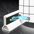 Foldable Shower Barrier And Water DAm Retention System Keeps Water Inside Threshold (1M, Magnetic Style-White)