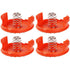 4 pcs Spool Caps + 4 pcs Springs Replacement Parts Accessories Compatible With Black+Decker Rc-100-P String Trimmers