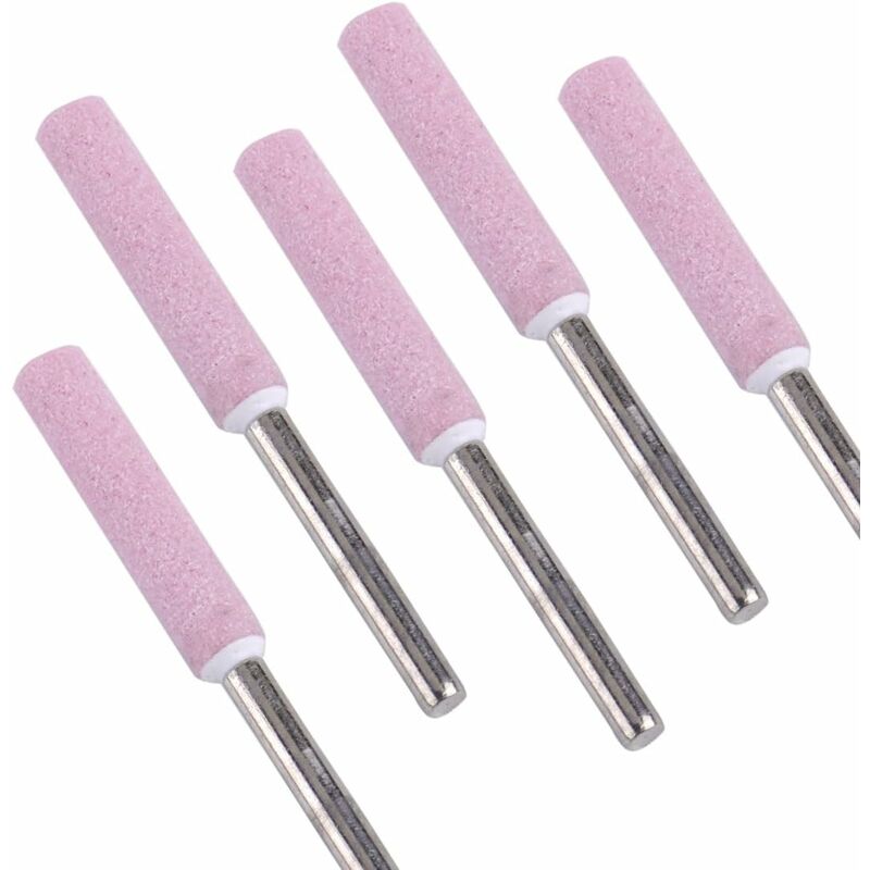 5 pcs Chainsaw Sharpener Grinding Stone File 4.8Mm 3/16 Chainsaw Sharpener