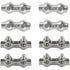M2 Duplex Cable Clips 304 Stainless Steel Duplex Cable Clips For Wire ROpe Clotheslines Sun Sails Hanging Patio Fixed 8