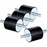 Rubber Mounts M8X23 Anti-Vibration Isolator Isolation Shock Absorber Absorption Bracket With Threaded Bolt Silent Block