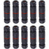 Whpps 10 pcs Ip68 Waterproof Straight Connector Junction Box Electrical Wire Cable 3 Pin Outdoor Connector Plug Socket
