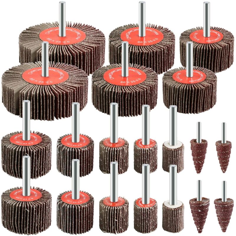 20 pcs Abrasive Wheel 80 Grit Flap Disc For Brush Sanding Drill Accessories Polishing Wood Metal