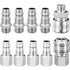 1/4" Bsp Pneumatic Quick Connector, 10 Pieces European Air Compressor Fitting, Compressor Connector For Pneumatic Hose