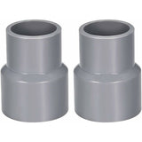 0Mm X 32Mm Pvc Pipe Coupling Hub Reducer Dwv Grey 2 pcs