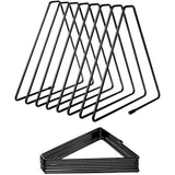 Metal Bookends, Metal Magazine Holder, Record Holder, For Books And Documents In Study, Office And Bedroom (Black)