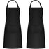2 Pieces Kitchen Aprons For Men Women, Household Apron Tool Holder Aprons With 2 Pockets For Bbq, Adjustable Adult