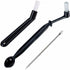 3 Pack Espresso Machine Accessories - Black Cleaning Brushes And Coffee Decorating Brush
