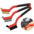 3 pcs Wire Brushes Stainless Steel Brass Carbon Nylon Scrub Brushes For Cleaning Welding Slag Stripping Rust Dust