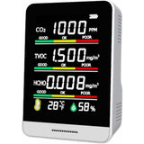 Co2 Detector Temperature Humidity Detection Tool Smart Office Indoor Outdoor High Precision Fast Detection