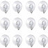 12 Pack Suction Cup Wall Hooks, Small Plastic Suction Cups With ROund Hook For Bathroom And Kitchen (4Cm)